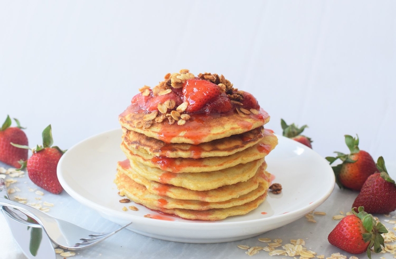 Oat Flour Pancakes