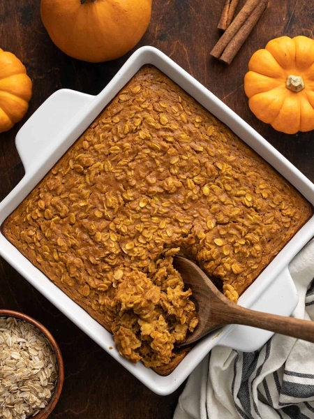 Baked Pumpkin Pie Oatmeal