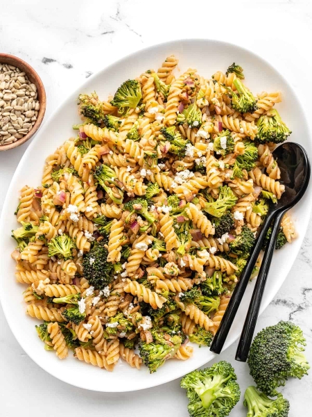 Broccoli Pasta Salad with Tomato Vinaigrette