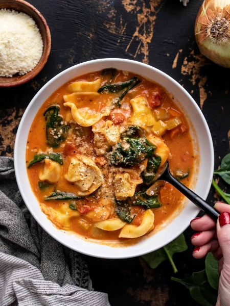 Creamy Tortellini Soup