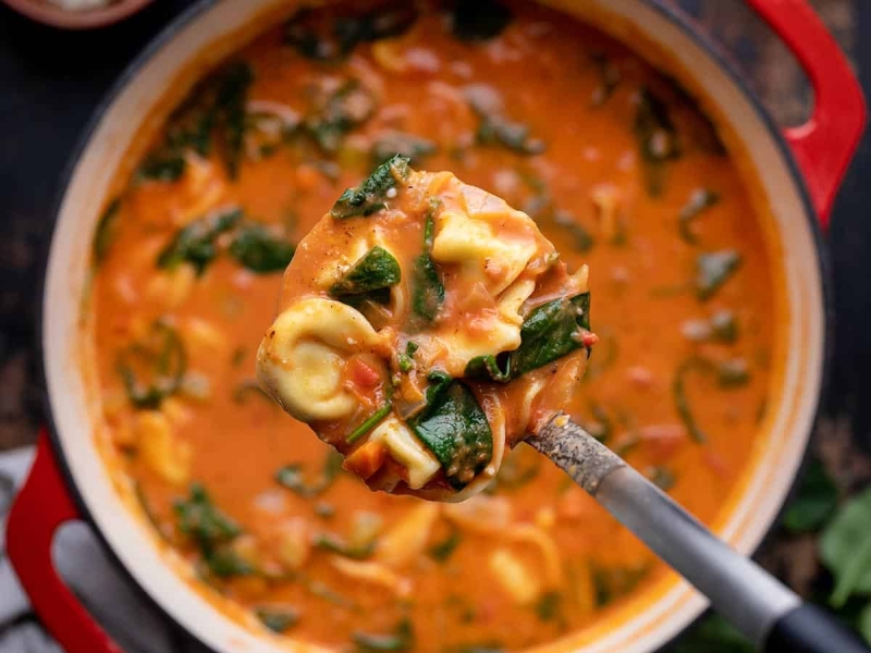 Creamy Tortellini Soup