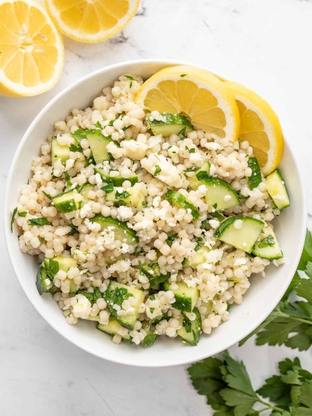 Lemony Cucumber Couscous Salad