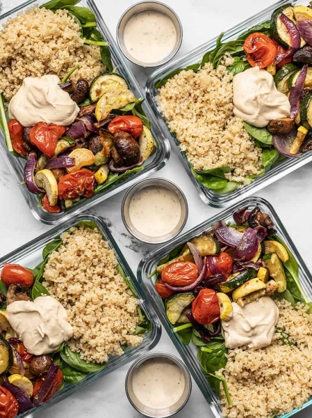 Roasted Vegetable Salad Meal Prep