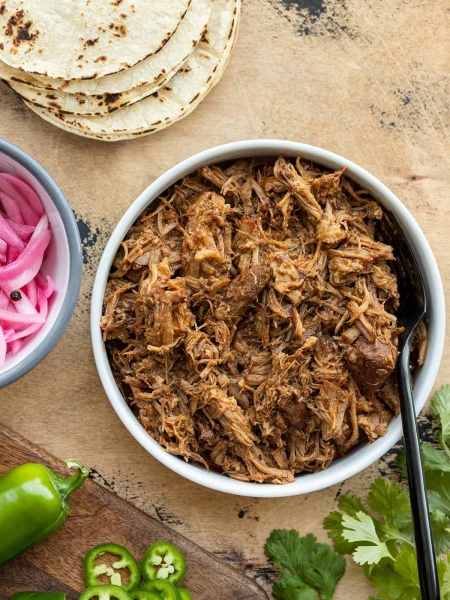 Slow Cooker Chili Rubbed Pulled Pork