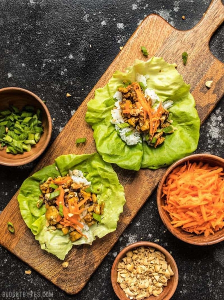 Hoisin Tofu Lettuce Cups