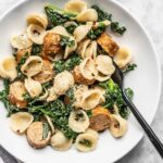 Spicy Orecchiette with Chicken Sausage and Kale