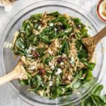 Spinach and Orzo Salad with Balsamic Vinaigrette