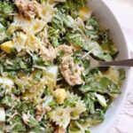 Kale and Salmon Caesar Salad