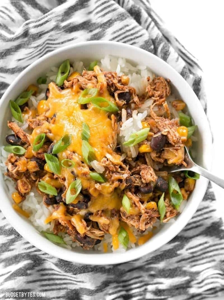 Slow Cooker Taco Chicken Bowls