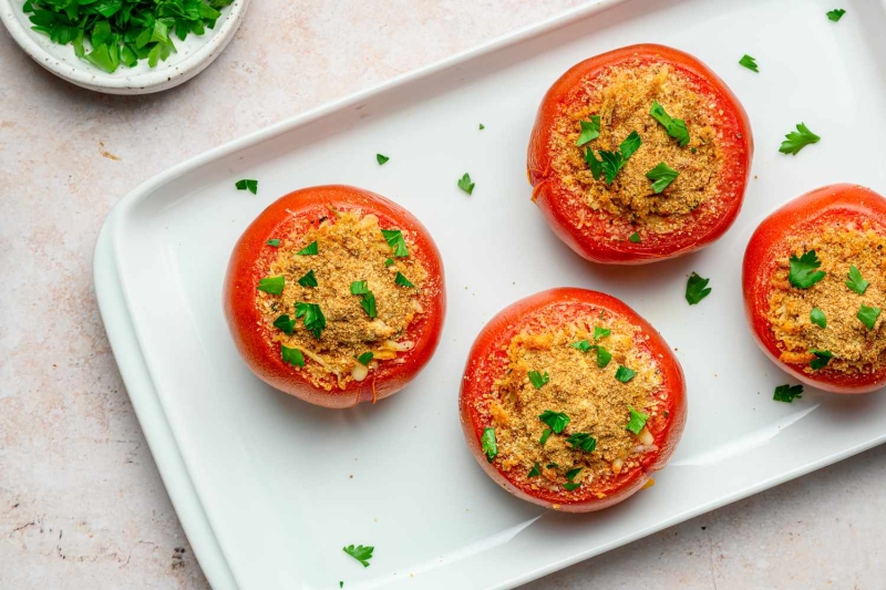 Vegetarian Stuffed Tomatoes Recipe