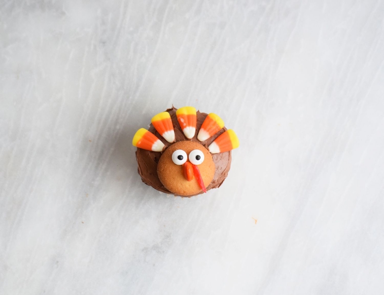 Thanksgiving Turkey Cupcakes Recipe