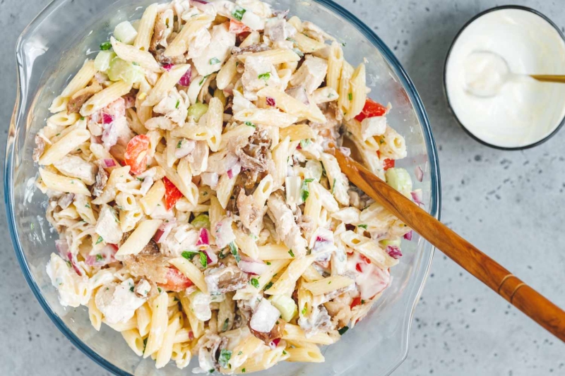 Pasta Salad With Chicken and Bacon