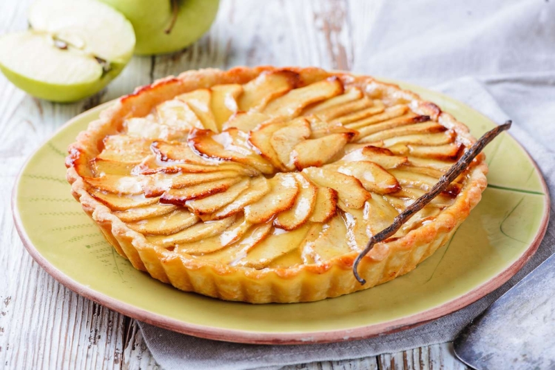 French Apple Tart Recipe With Pastry Cream