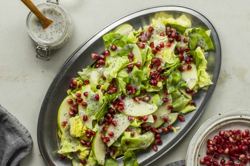 Pomegranate Apple Salad (Parve) Recipe