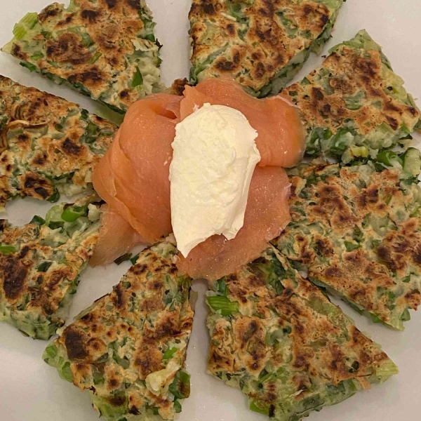 Savory Herb Pancakes and Lox