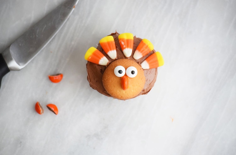 Thanksgiving Turkey Cupcakes Recipe