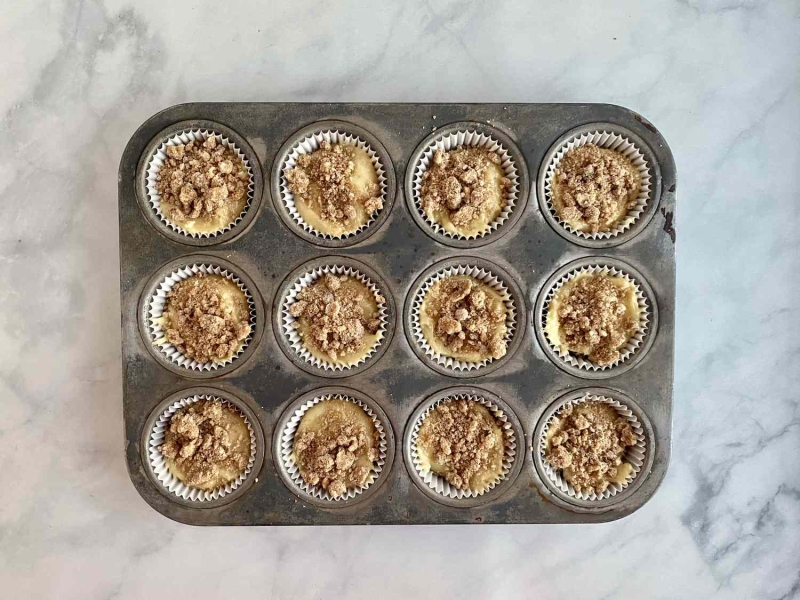 Sour Cream Coffee Cake Muffins