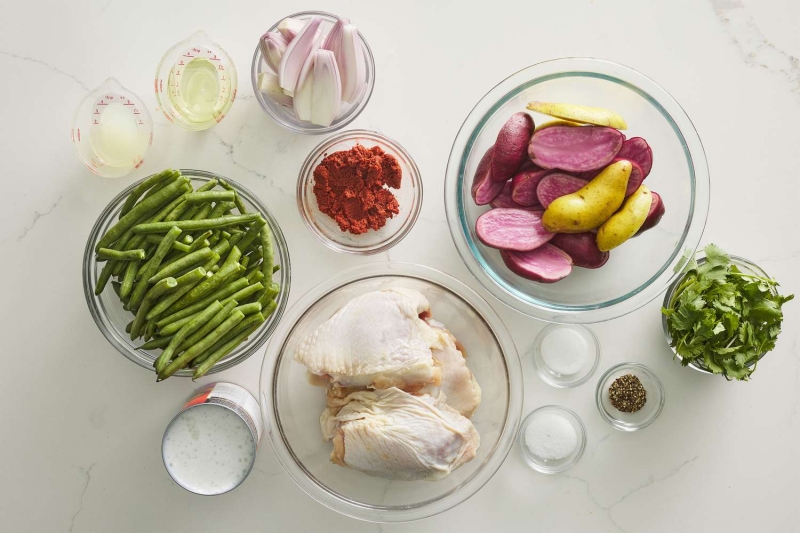 Sheet Pan Red Curry Chicken Thighs