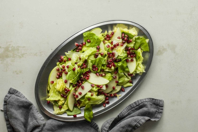 Pomegranate Apple Salad (Parve) Recipe