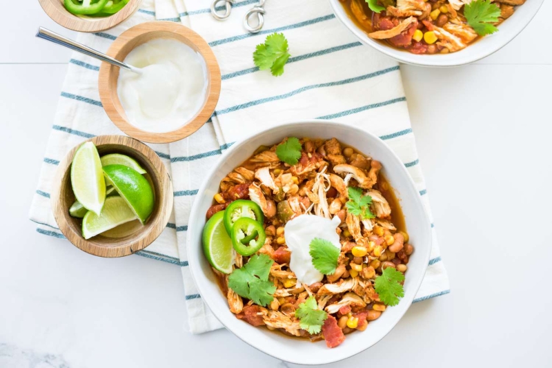 Easy Slow Cooker Chicken Chili