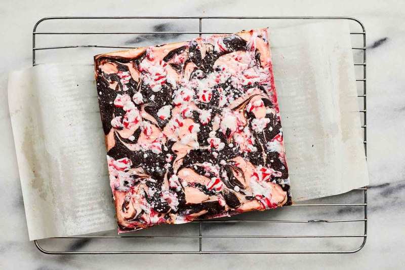 Peppermint Swirl Brownies