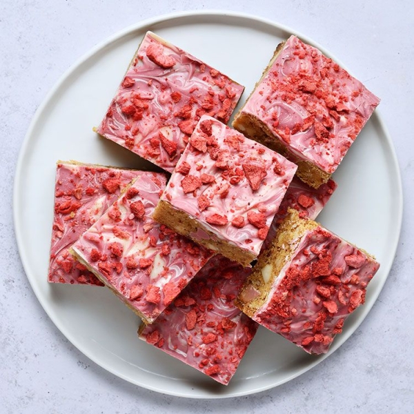 Rubies: Ruby Chocolate Blondies Recipe