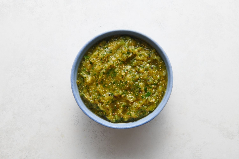 Blackened Tomatillo Salsa