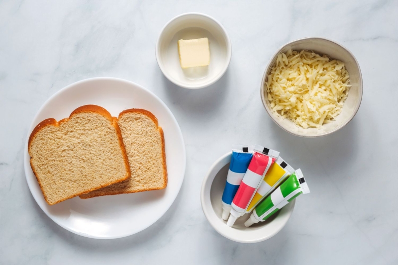 Rainbow Grilled Cheese Sandwich