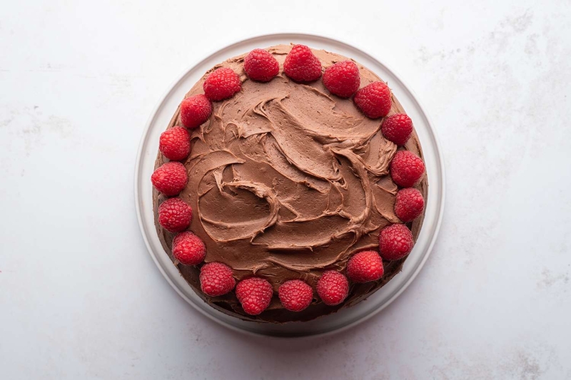 Chocolate Raspberry Layer Cake Recipe