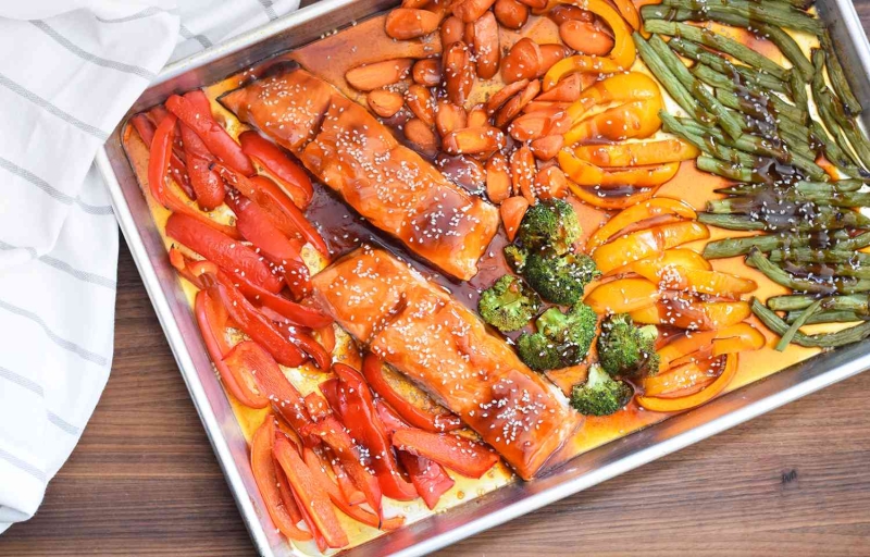 Sheet Pan Salmon Teriyaki