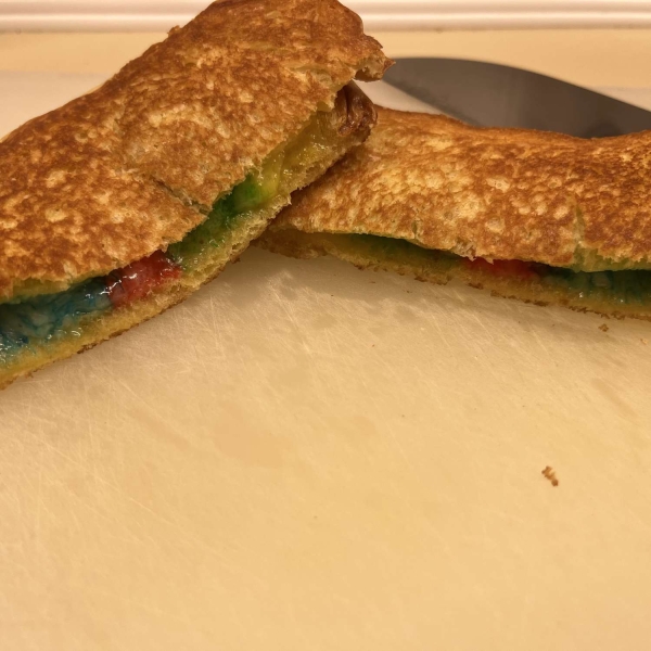 Rainbow Grilled Cheese Sandwich