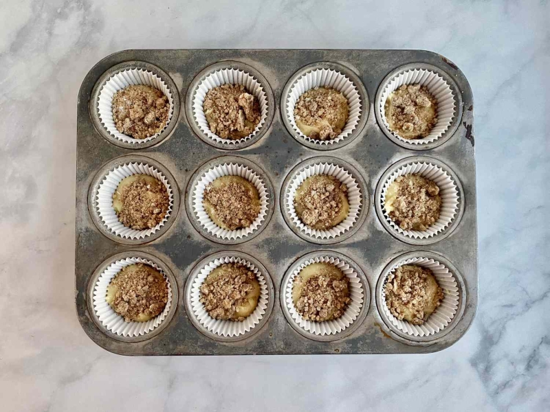 Sour Cream Coffee Cake Muffins