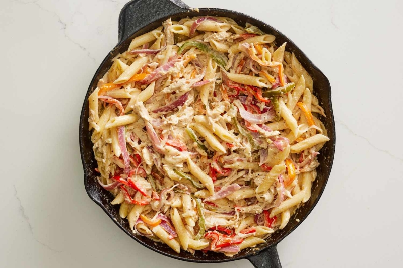 Chicken Fajita Pasta Bake