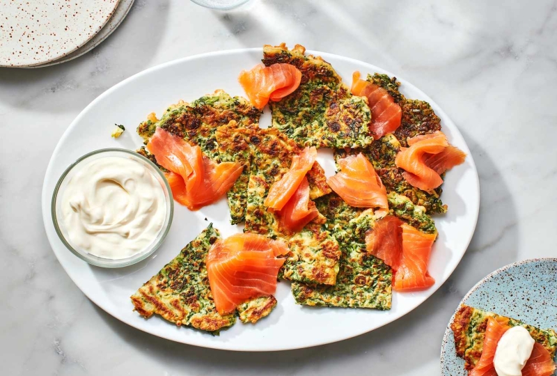 Savory Herb Pancakes and Lox