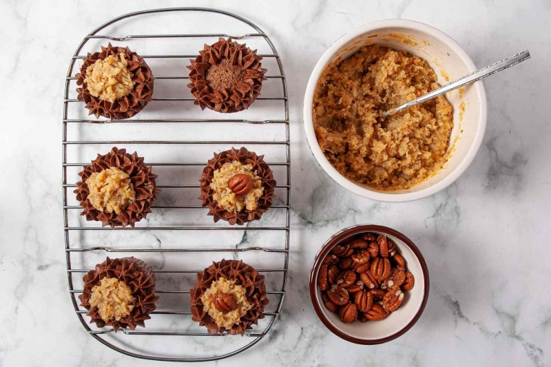 German Chocolate Cupcakes