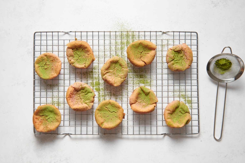 Blender Strawberry Mochi Muffins