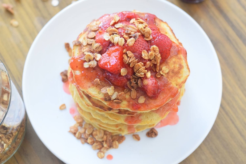 Oat Flour Pancakes