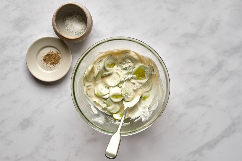 Mizeria (Polish Cucumbers in Sour Cream)