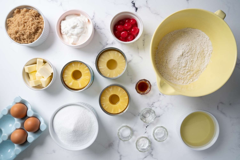 Pineapple Upside-Down Cupcakes