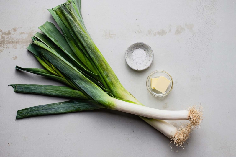 Easy Buttered Leeks