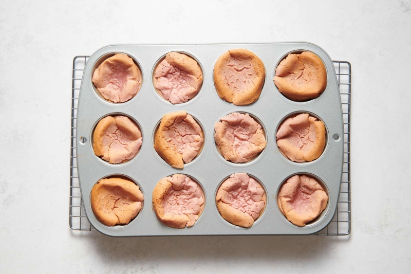 Blender Strawberry Mochi Muffins