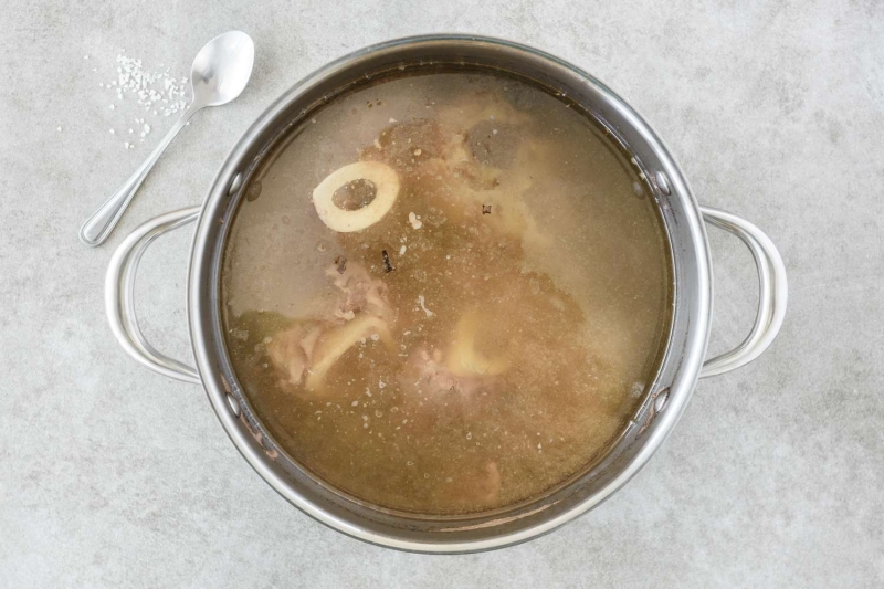 Homemade Beef Bouillon With Vegetables