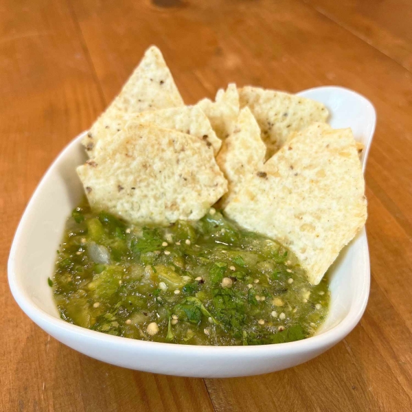 Blackened Tomatillo Salsa