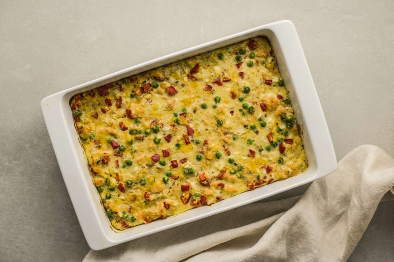 Easy Cheesy Salmon Casserole