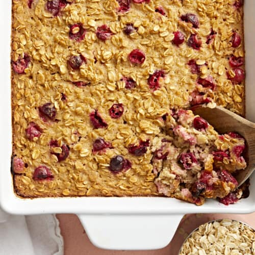 Apple Cranberry Baked Oatmeal