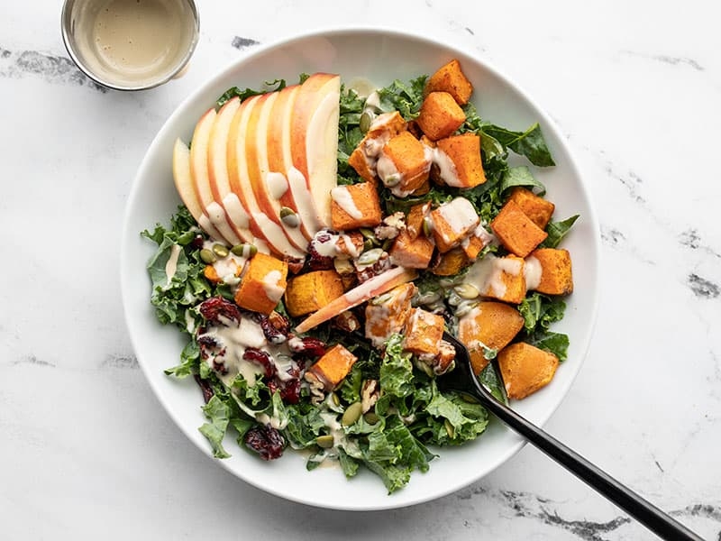 Autumn Kale and Sweet Potato Salad