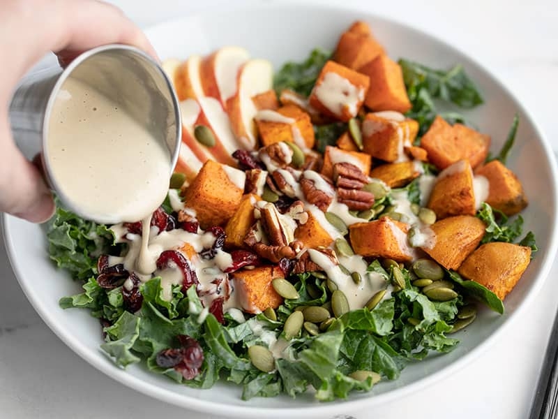 Autumn Kale and Sweet Potato Salad