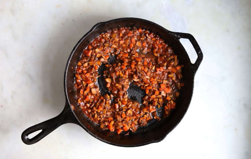 Polenta Cakes With Mushroom Ragu