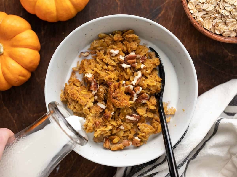 Baked Pumpkin Pie Oatmeal