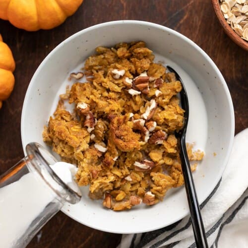 Baked Pumpkin Pie Oatmeal